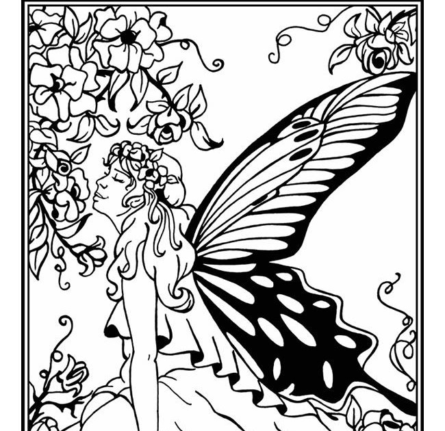 Butterfly Fairy Coloring Pages | Super Duper Coloring