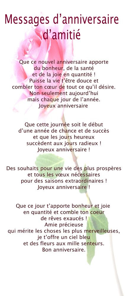 Souhait Anniversaire Marraine Shan