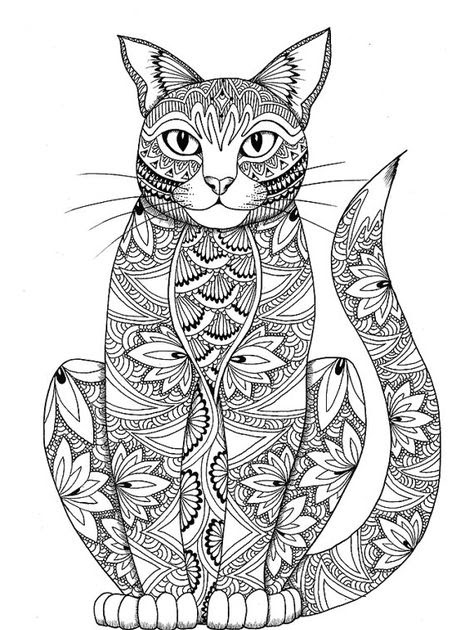 Free Printable Cat Coloring Pages For Adults - Coloring and Drawing