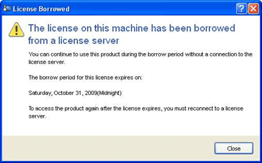 License Borrowed License Borrowed