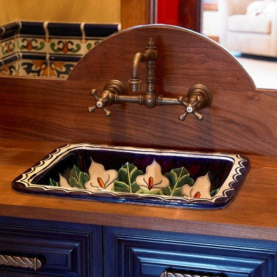 A Hand Painted Sink Adds a Special Touch