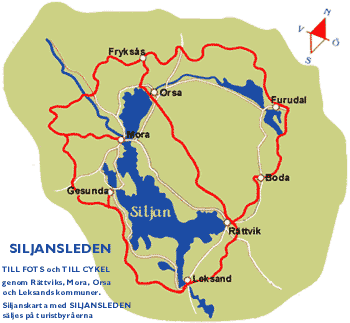 Siljan Runt Karta | Kart Over