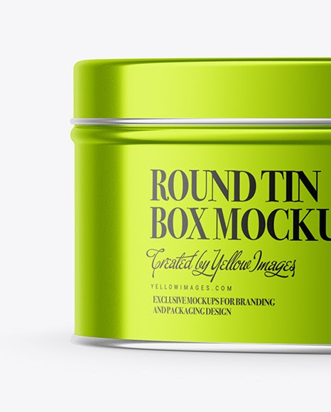 Download Metallic Round Box Mockup Yellowimages Free Psd Mockup Templates PSD Mockup Templates