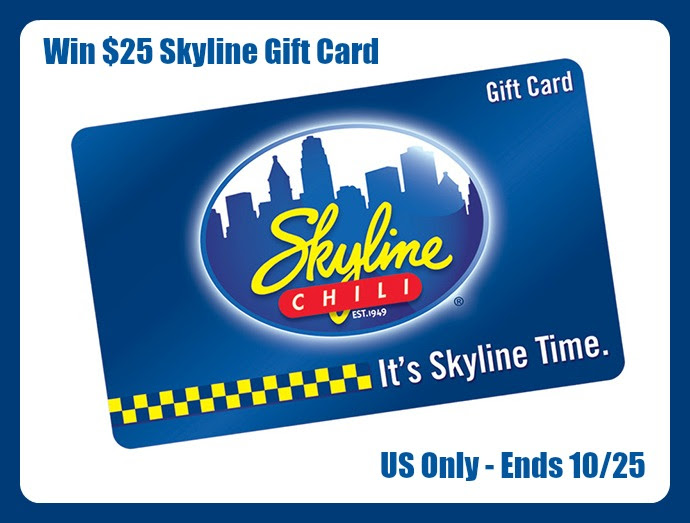Enter the $25 Skyline Gift Card Giveaway. Ends 10/25