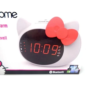 Ihome Hello Kitty Bluetooth Dual Alarm Clock Radio Speaker Si B62 Fx - 