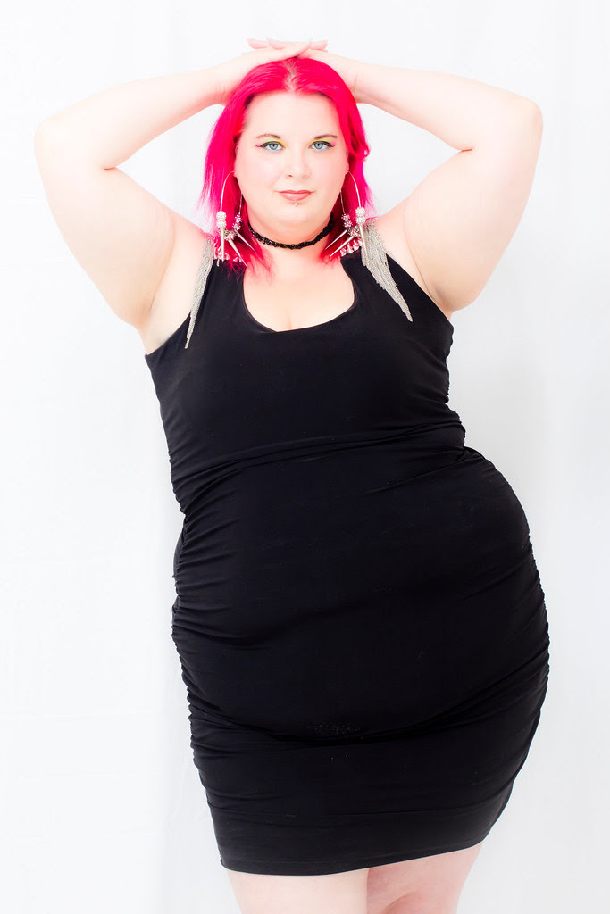 Fat Girl Posing Little Black Dress