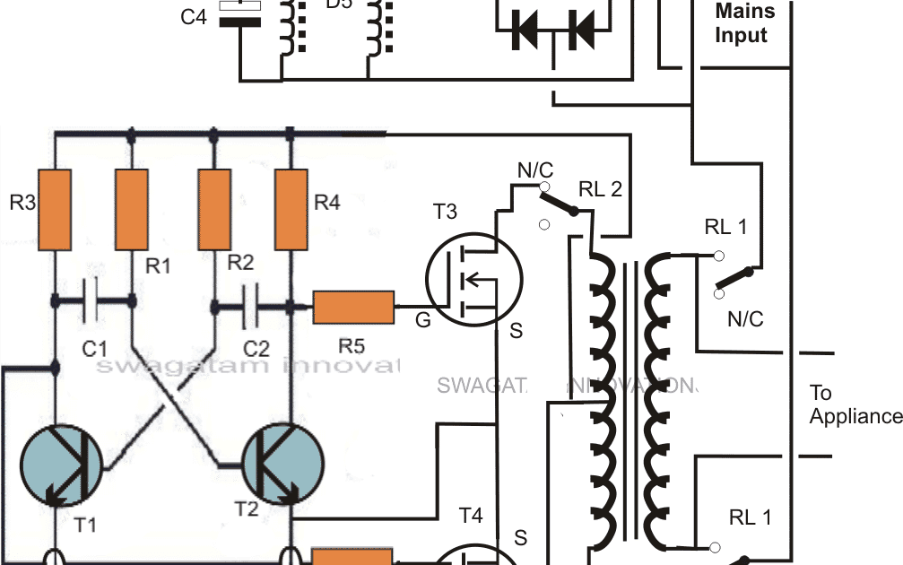 Inverter Circuit Diagram With Charger - Home Wiring Diagram