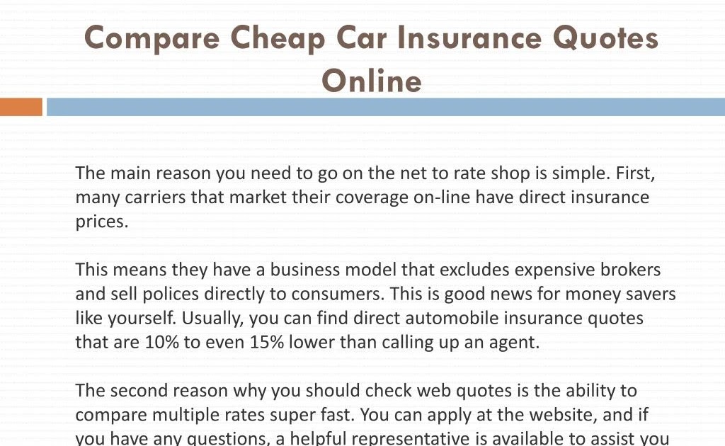 Compare Car Insurance Quotes >> 1 Quotes Ppt Compare Cheap Car Insurance Quotes Online Powerpoint Compare Car Insurance Quotes >> 1 Quotes Ppt Compare Cheap Car Insurance Quotes Online Powerpoint