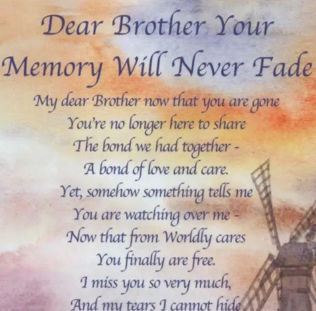13++ Inspirational Quotes For The Loss Of A Brother - Richi Quote