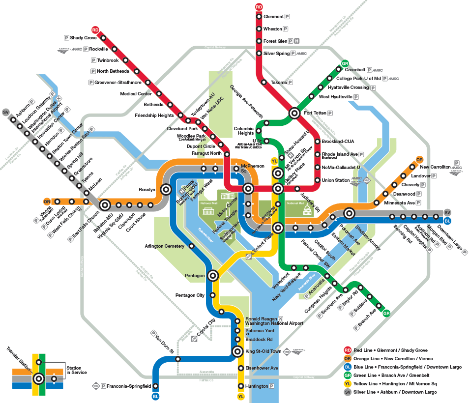 Reston Metro Map | Time Zones Map