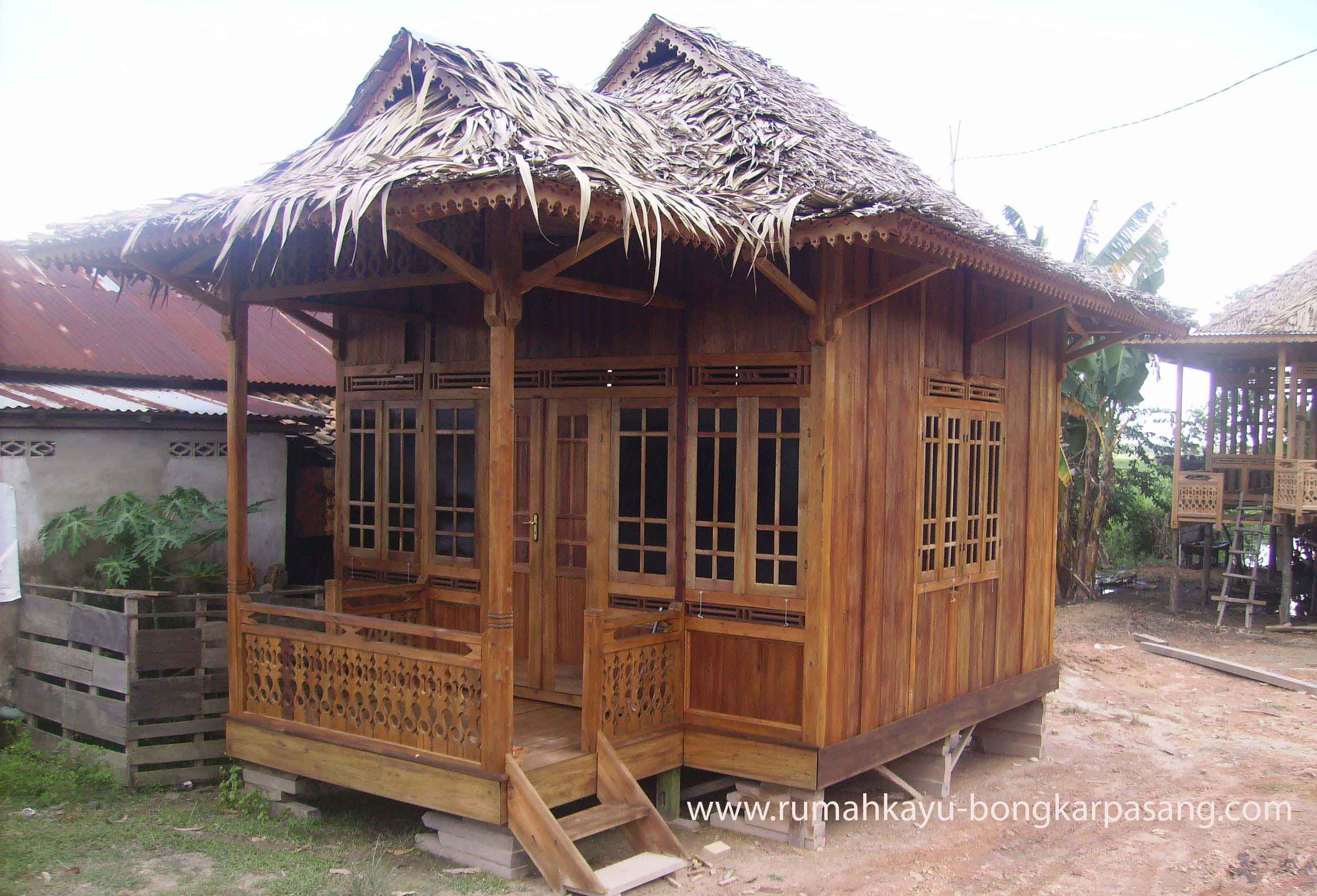  Rumah Kayu Sederhana Murah Hardworkingart