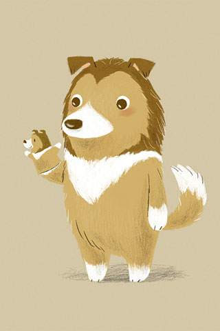 最も共有された 可愛い 壁紙 犬 イラスト 291514