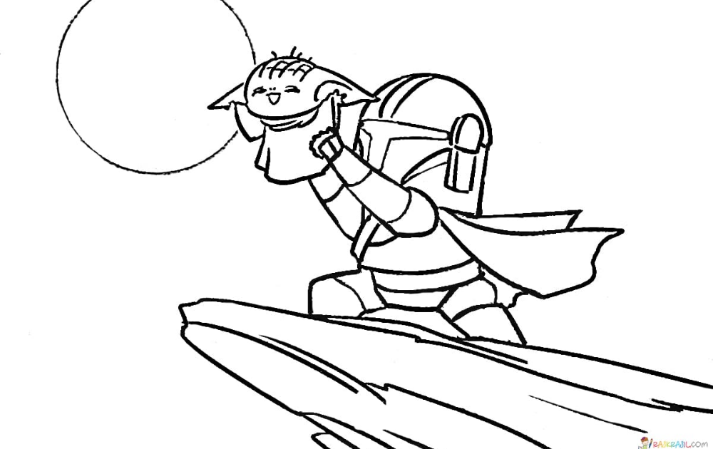 Baby Yoda Coloring Pages Free - coloring pages