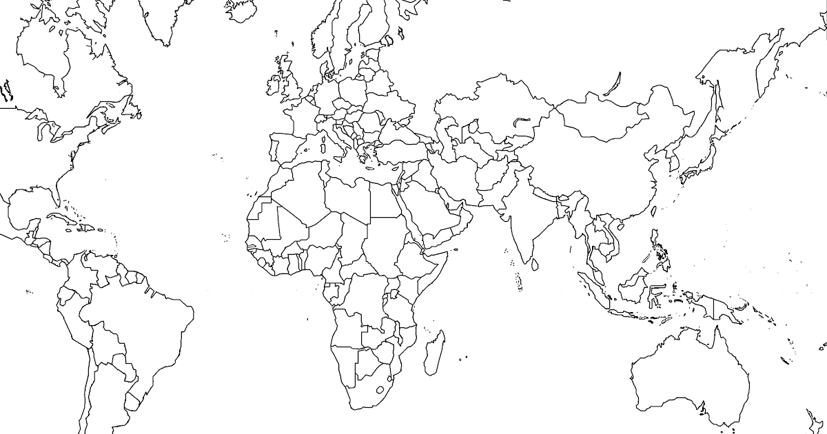 Printable Blank Map Of Asia With Countries