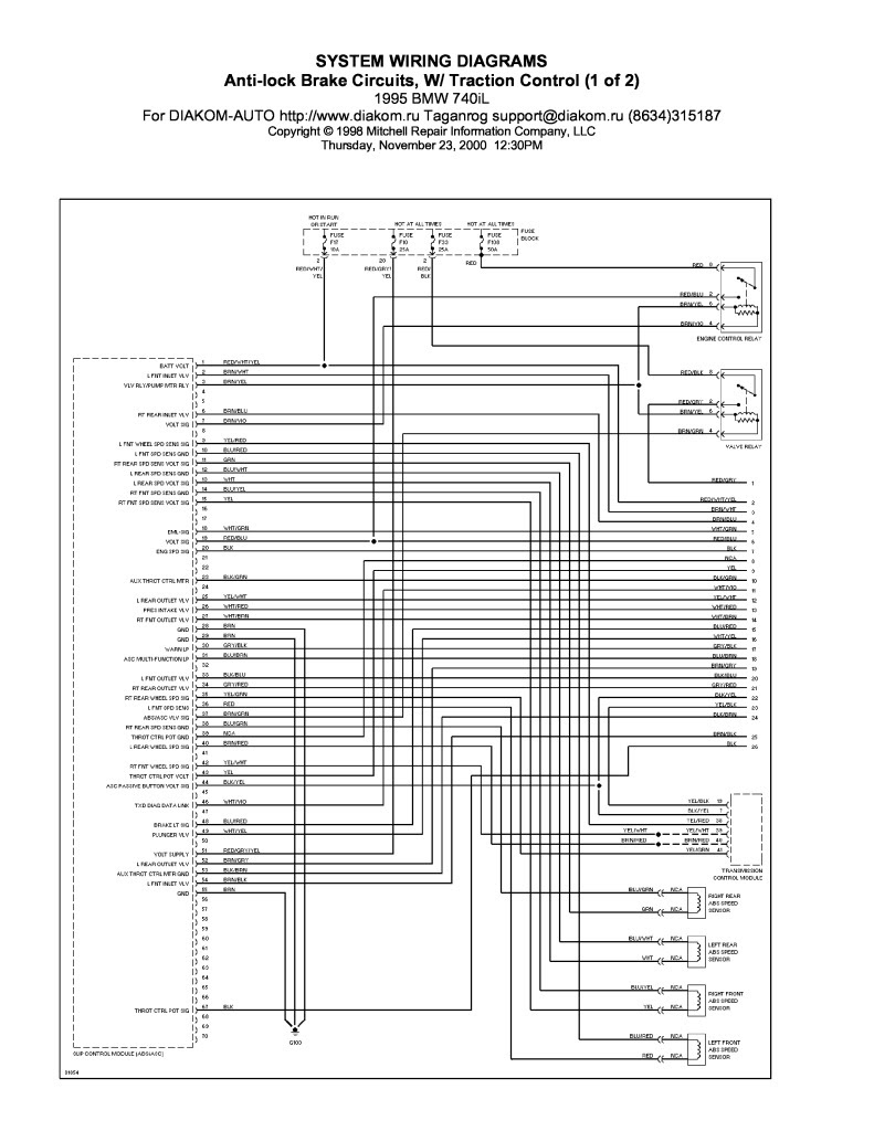 1998 Bmw 740il Wiring Schematic