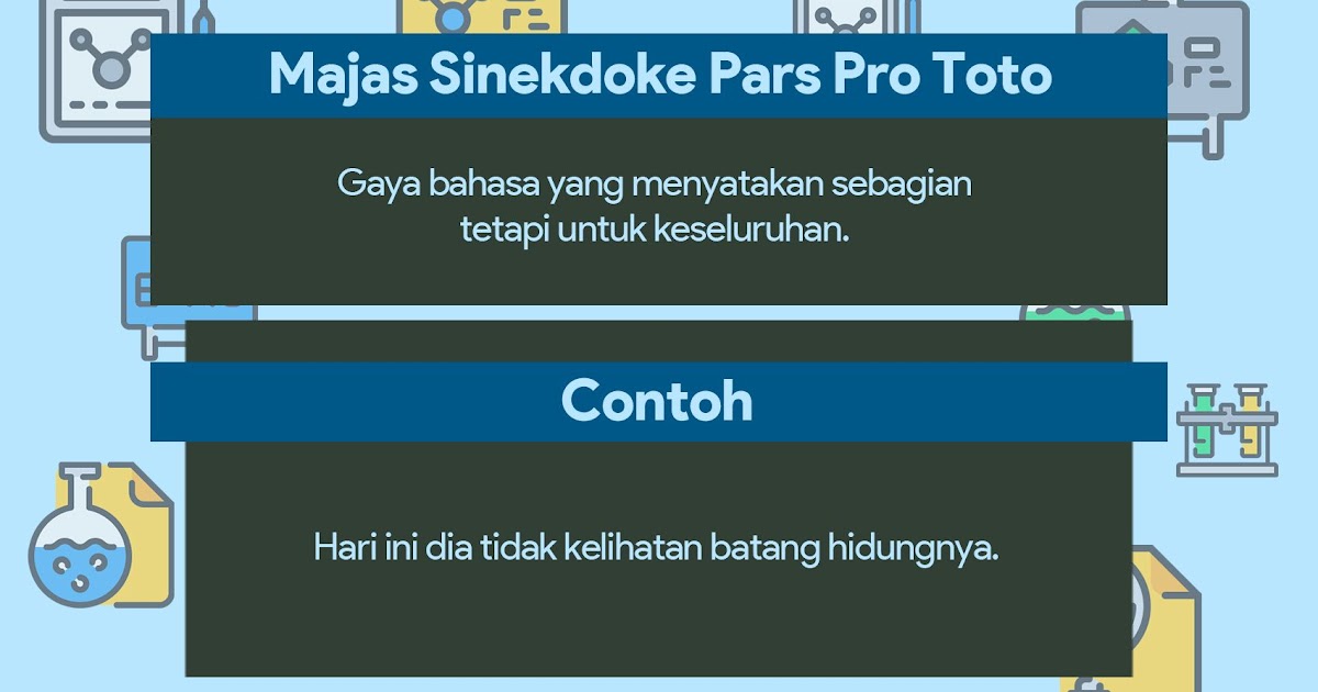 Majas pars pro toto adalah