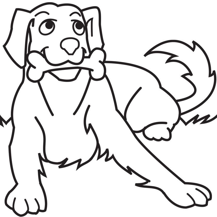 Coloring Page Of A Dog Bone - Dog Bone Coloring Page Getcoloringpages