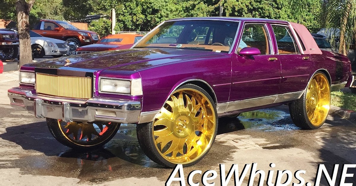 Ace-1: Candy Purple Chevy LS Box on Gold 30"s Savinis