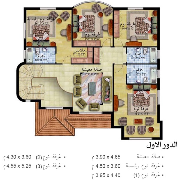 خرائط منازل مخطط بيت 180 متر دور واحد تصميم فيلا دوبلكس مساحة 200 متر مربع المرسال Arvino Gofar