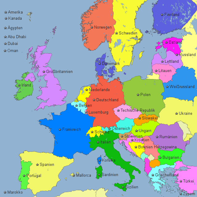 Ouf! 29+ Raisons pour Länder Europa Karte Beschriftet: Im jeweiligen