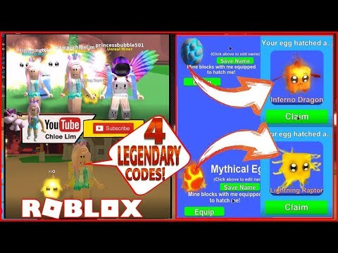 Chloe Tuber Roblox Mining Simulator Gameplay 4 New Codes For Legendary Egg And Crates - code for a legendary hat crate roblox mining simulator