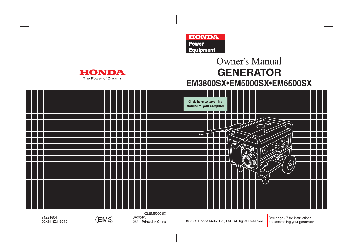 Wiring Diagram For Em5000s Generator