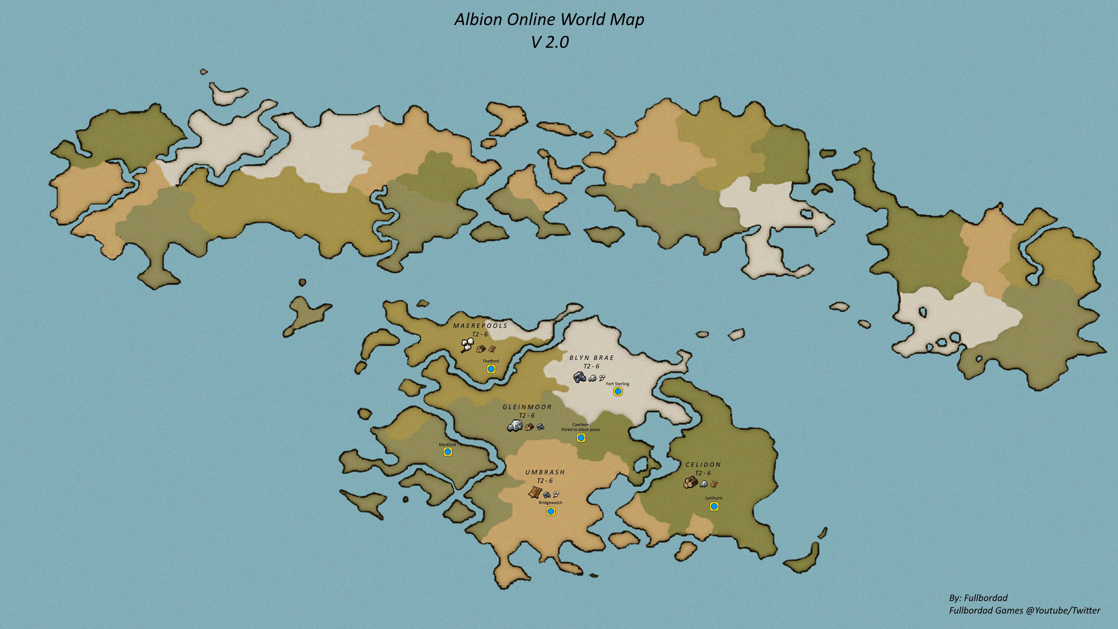 Альбион онлайн карта ресурсов