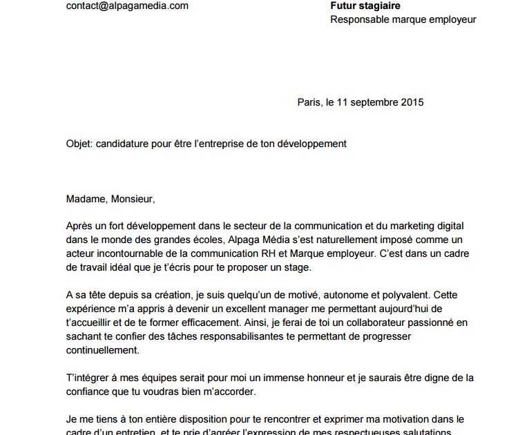 Lettre De Présentation Gendarmerie — Lettre De Motivation SousOfficier