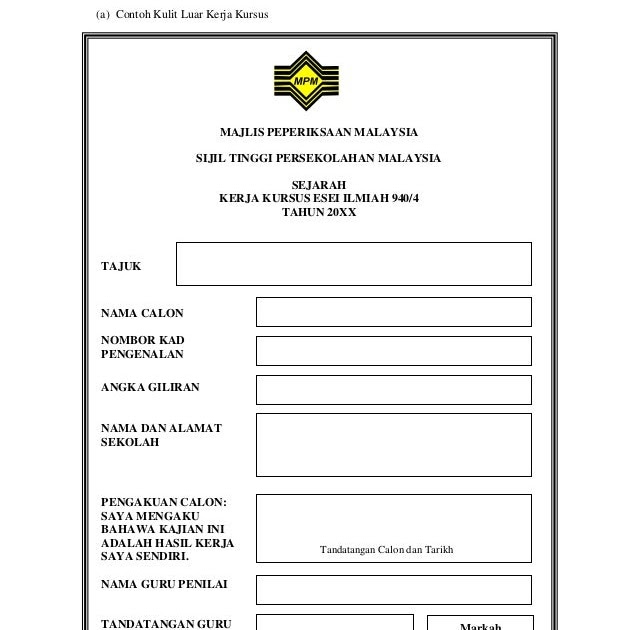 Contoh-contoh Soalan Kertas 3 Sejarah - Persoalan p