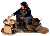 Torrefaction des noyaux d'argan