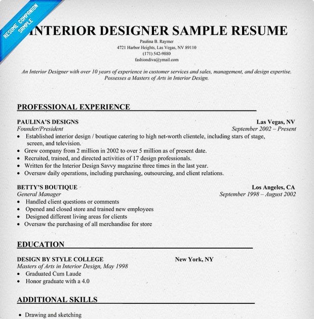 Interior Designer Job Description Sample Home Design