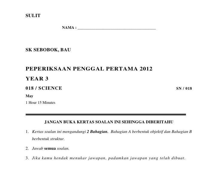 Contoh Soalan Matematik Tahun 1 Pdf - Kecemasan f