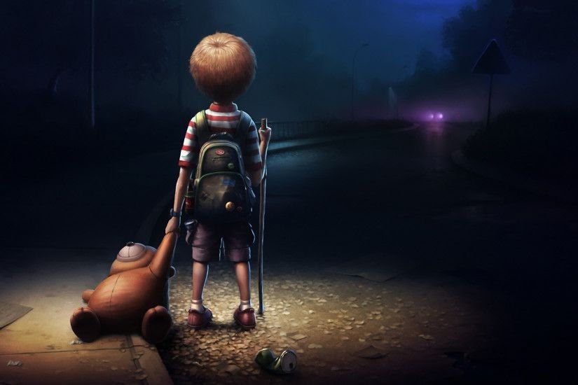 35+ Ide Sad Alone Boy Cartoon Hd Wallpaper - The Light of Karen