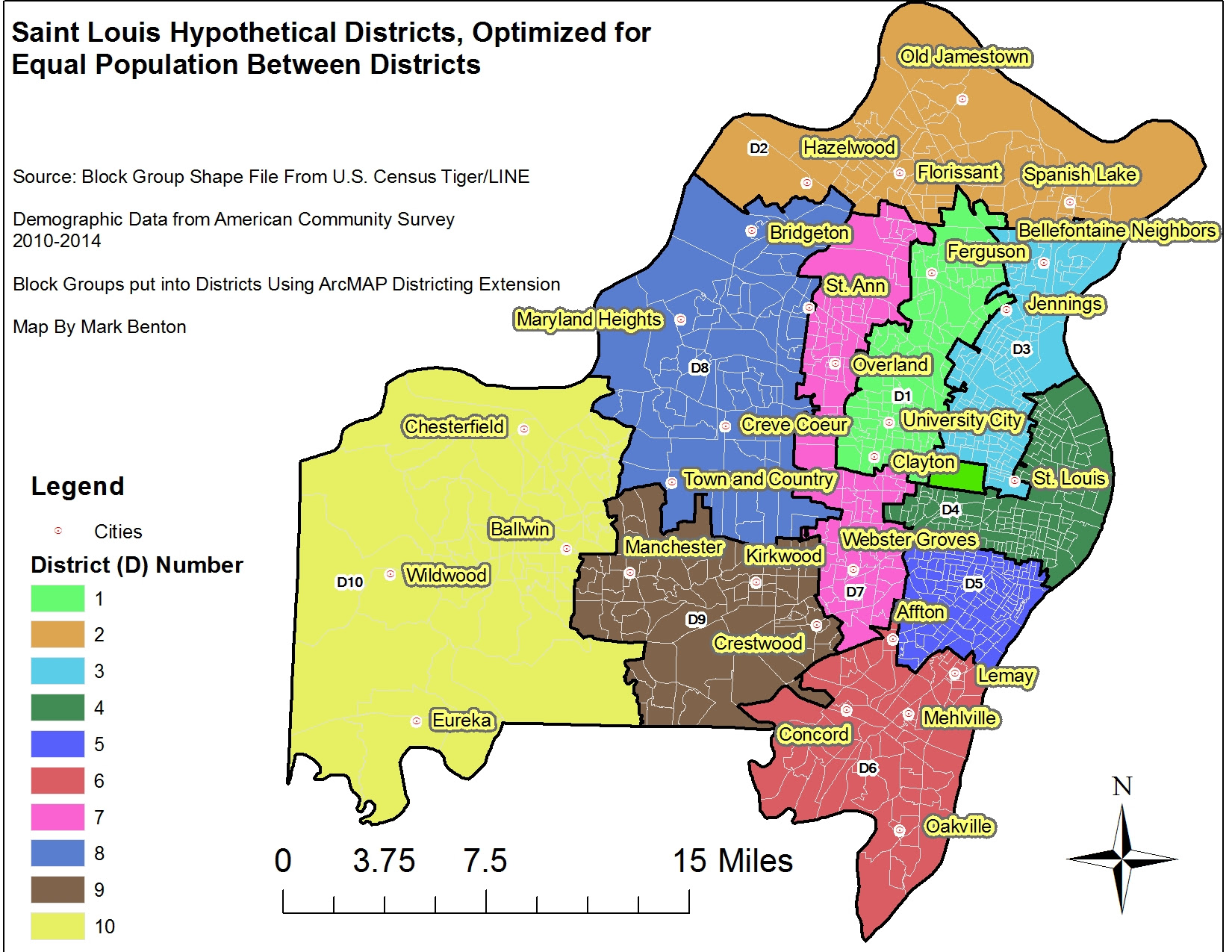 St Louis City And County Boundary Map