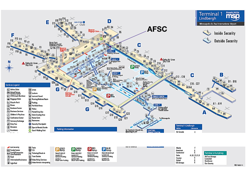 Msp Airport Map Delta Tourist Map Of English