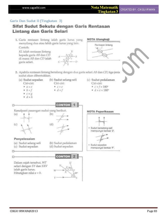 Soalan Topikal Matematik Tingkatan 1 - Contoh 290917