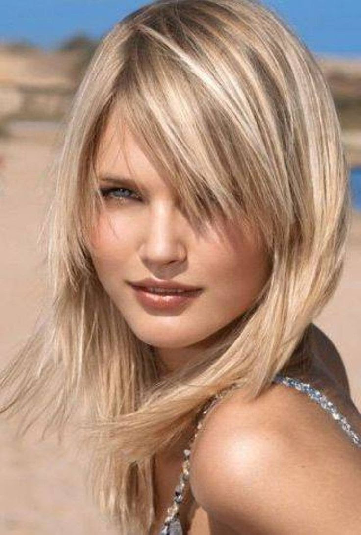 Mid Length Medium Layered Straight Hair Medium Hairstyles