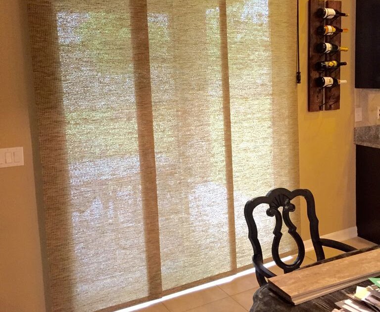 Deity Designs Panel Track Blinds For Sliding Glass Doors