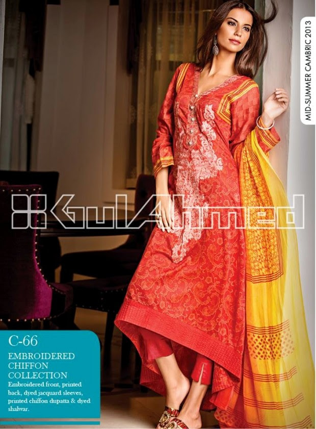 Mid-Summer-Cambric-Collection-2014-Gul-Ahmed-Printed-Embroidered-Fashionable-Dress-for-Girls-Women-7 Mid-Summer-Cambric-Collection-2013-Gul-Ahmed-Printed-Embroidered-Fashionable-Dress-for-Girls-Women-7
