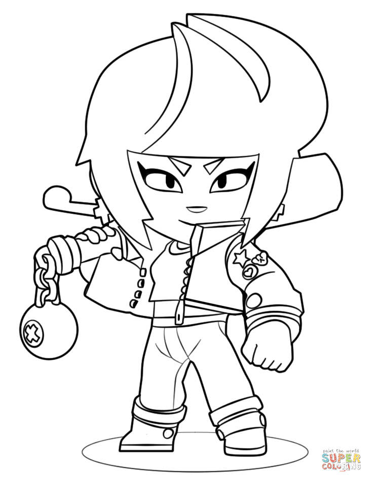 Coloring Pages Rysunki Z Brawl Stars - Coloring and Drawing