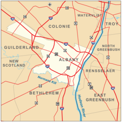 Downtown Albany New York Map