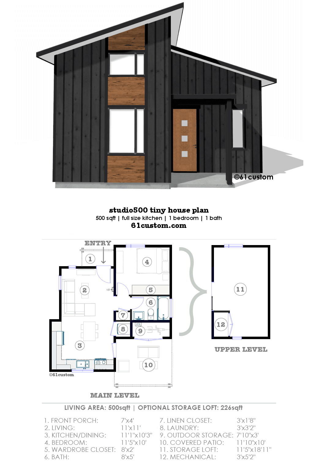 Great Concept Small Cabin Plans 1 Bedroom, New!