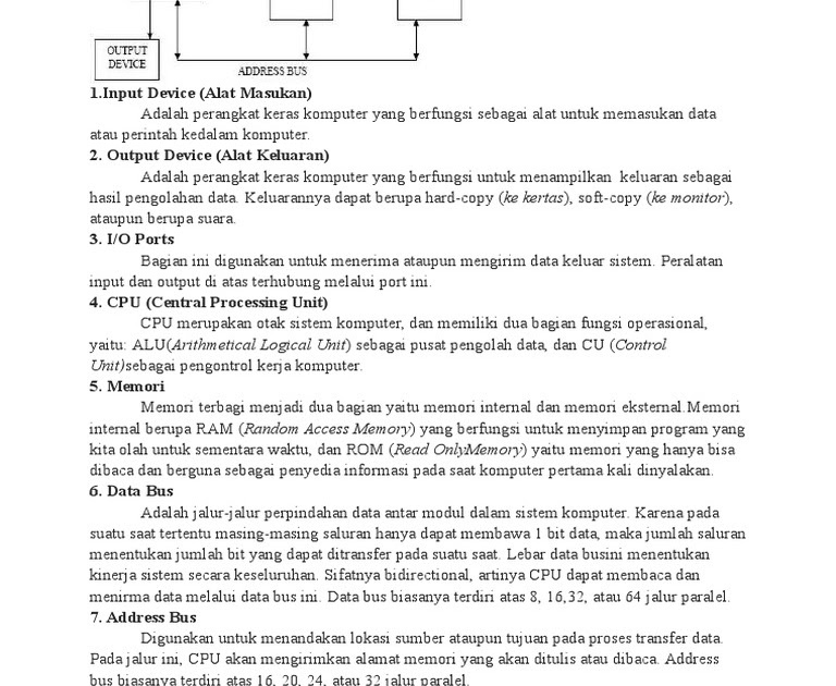 Struktur Komputer Adalah Sebagai Berikut Kecuali