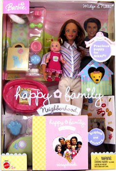 kidstoybestbuy: @# Mattel Barbie Nikki Happy Family Box Doll New