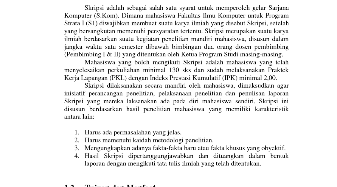 Contoh Abstrak Skripsi Pendidikan Guru Sekolah Dasar 