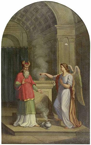 The Angel St. Gabriel appearing to Zacharias.