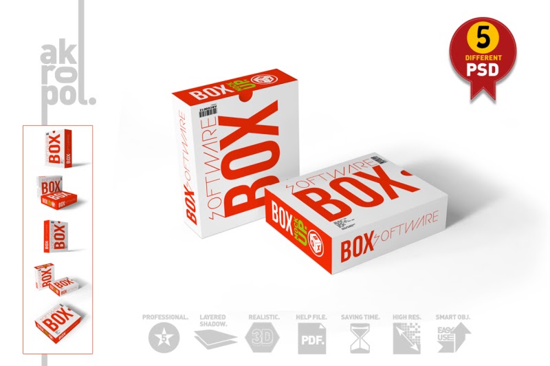 Download Download Software Box Mock Up PSD Mockup | PSD Graphic Mockup