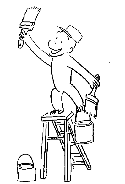 transmissionpress: Curious George Coloring Pages