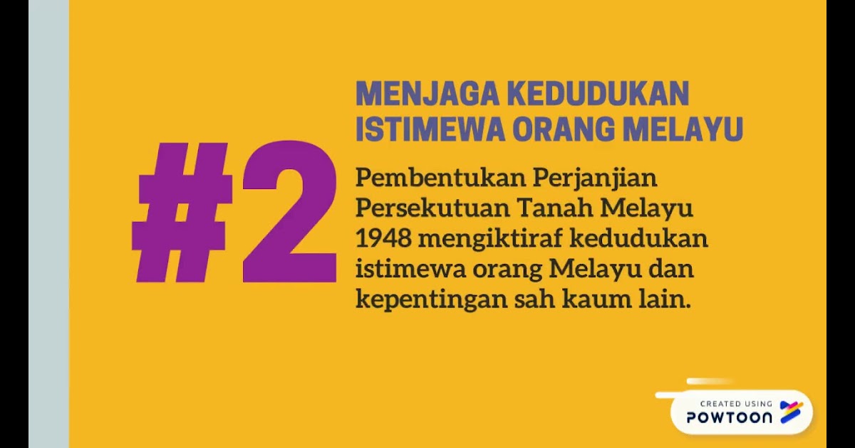 Kepentingan Perjanjian Persekutuan Tanah Melayu 1957 / Pemimpin melayu