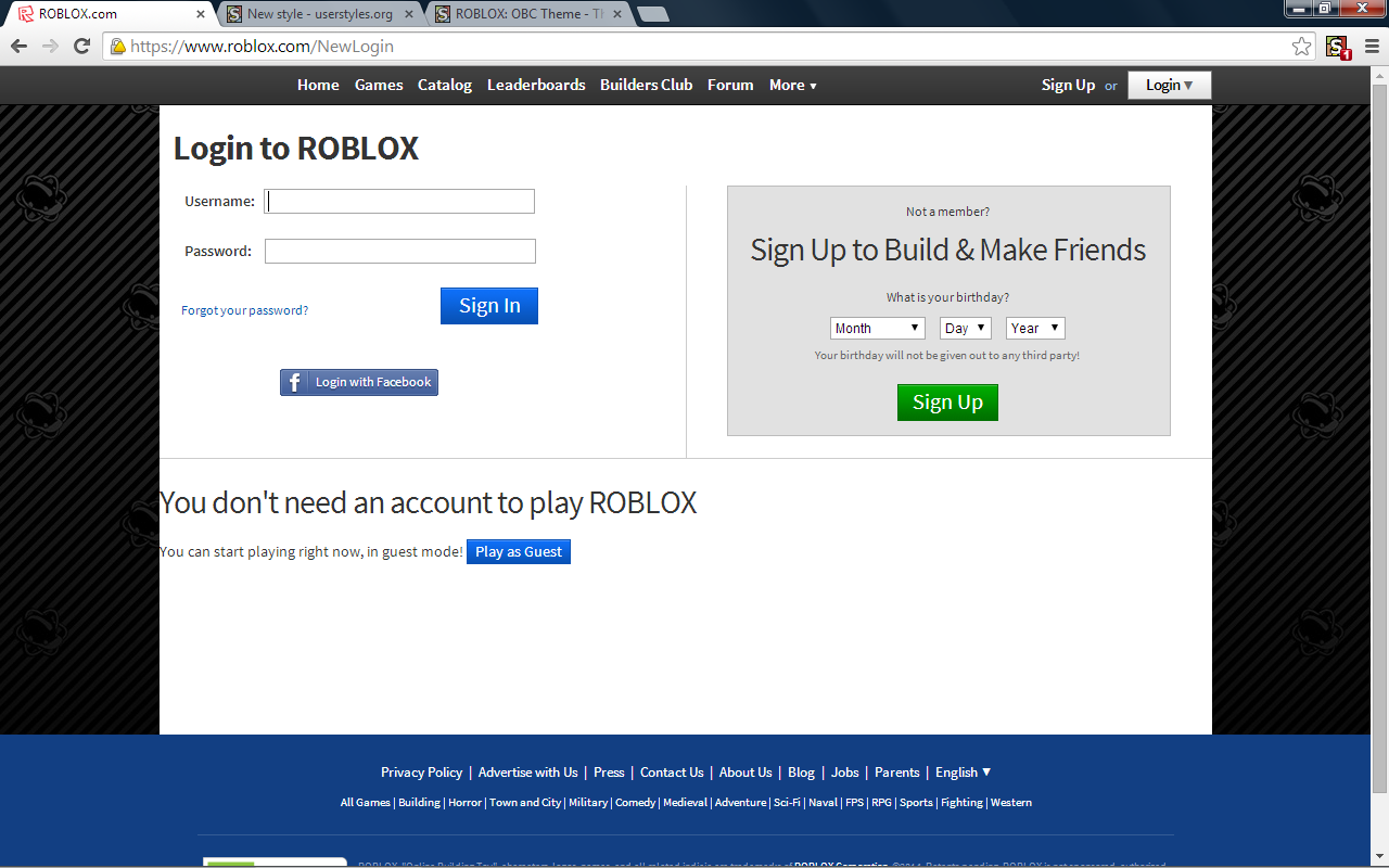 Obc Roblox Theme Free Robux Giveaway Live - updates and features junkieboxrobloxenhancer wiki github